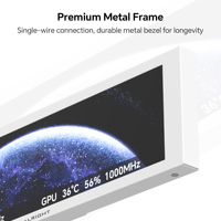 Thermalright TV9.16 LCD blanco Panel  IPS 9.16 pulgadas pantalla maestra CPU / GPU temperatura para computadora de juegos