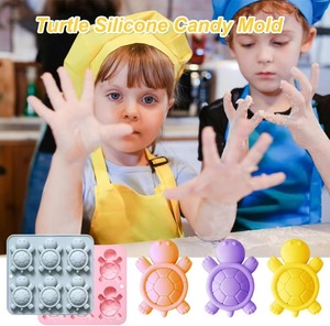 Molde de Silicona de 6 Cavidades con Forma de Tortuga, Molde para Chocolate, Gomitas, Hielo, Jabón, Repostería, Herramienta para Decorar Pasteles con Lindos Animales - Product Image 3