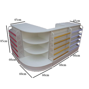 وجبة خفيفة خشبية حديثة في السوبر ماركت والمتاجر الصيدلية متجر الأم والطفل طاولة الخروج الزاوية الصغيرة - Product Image 2