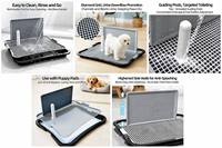 Toilette intérieure pour chien avec support mural et plateau d'apprentissage pour chiot, en plastique lavable, simple, expédition rapide UE, en stock en Pologne, prêt à être expédié