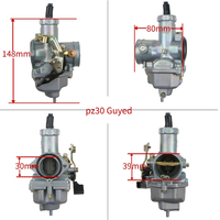 Fourniture en vrac Garantie personnalisée OEM KEI HIN Hon Da PZ30 30MM ATV Dirt Bike Scooter Moteur CG150 175 200 Pull Wire Carburateur