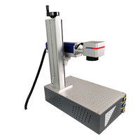 Machine de marquage laser à fibre de bureau mini haute précision 10W-100W Max Technoape Source refroidie par air EZCAD pour gravure sur métal