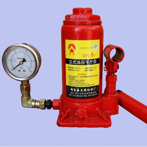 แม่แรงไฮดรอลิก QYL 8 ตัน พร้อมเกจวัดแรงดัน สำหรับทดสอบแรงดันและการยก - Product Image 1