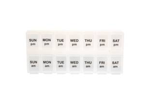 PP Pill Case Container 14 Compartment Portable Medicinebox 7 Days Smart Pill <strong>Boxes</strong> Outdoor Use - Product Image 5