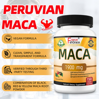 Maca noire Shecome Premium 1900 mg, soutien de la vitalité masculine, énergie pour hommes et femmes, capsules de Maca, pilules pour l'agrandissement du pénis