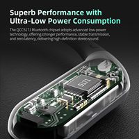 Auriculares Intrauditivos Inalámbricos Bawjog KZ XZ10 con Adaptador de Gancho para la Oreja, Compatibles con AptX Codec 5.3, Cancelación de Ruido de 72H