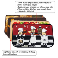 Factory Direct Custom Vintage Kitchen Runner Mat Set with Skid Resistant Base, Farmhouse Decor Floor Rugs for Housewarming Gift