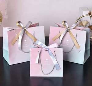 Sacs cadeaux en papier kraft blanc de luxe en gros pour mariages, Saint-Valentin, montres, lunettes, emballages de remerciement - Product Image 3