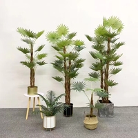 Plante Bonsaï en gazon artificiel au design moderne, palmier synthétique vivant pour l'extérieur et le bureau, faux palmier élégant