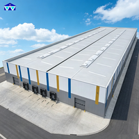 Structure de charpente en acier préfabriquée pour entrepôt industriel, usine, usine de fabrication avec conception résistante au vent