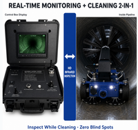 Robot de nettoyage intelligent des conduits HVAC RJ-BOT Q38 avec caméra d'inspection en temps réel