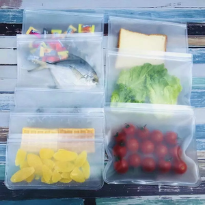 ถุงเก็บอาหารทำจากซิลิโคนเกรดอาหารถุงยืนขึ้น - Product Image 3