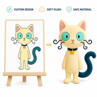 Peluche chat mignon personnalisée, jouet en peluche douce à poils courts, poupée chaton, cadeau pour enfants, décoration de chambre, service de fabrication OEM ODM
