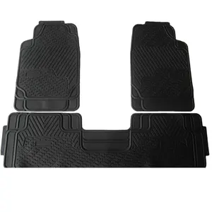Black color Non Skid car floor mats hot selling auto cheap car foot mat PVC material