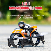 EPT 2.4G RC Drone Moto Amphibie 360° Flip Volant et Terrestre avec Maintien d'Altitude, Jouet Télécommandé pour Enfants