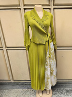 Robe plissée de style printemps pour femmes grandes tailles, robe longue élégante et haut de gamme
