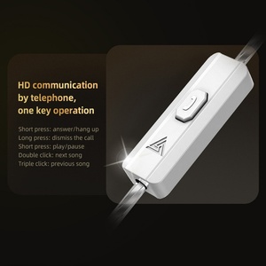 Auricolare Cablato Qkz Hbb per Telefono Cellulare, Monoaurale In-Ear Sportivo 3.5mm IPX-5 in Plastica Collegabile per Giochi su Computer - Product Image 3