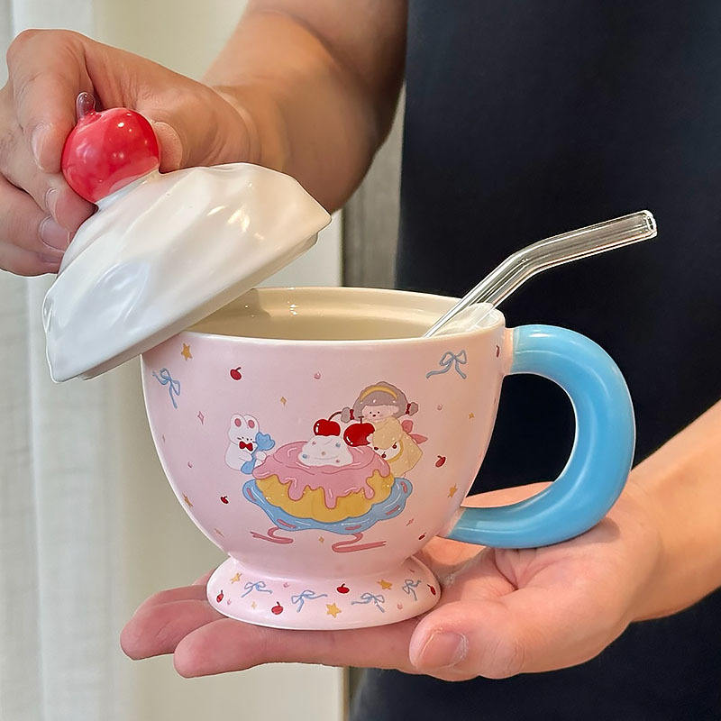 ที่จับสีน้ำเงิน (ฝาถ้วยและหลอด)