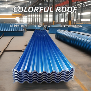 Tôle de toiture prépeinte Ral à <span class=keywords><strong>prix</strong></span> avantageux, couleur rouge, ondulée, par tonne, plaque d'acier galvanisé 0,4 mm - Product Image 5