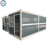 WinFair Zambia – Nouvelle Maison Conteneur Modulaire Pliante de Luxe de 20 pieds, Bungalow Préfabriqué en Acier, à Vendre