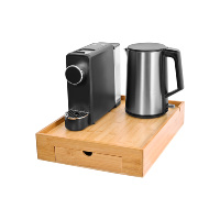 Bouilloire Électrique Sans Fil Haute Qualité avec Contrôle de Température, Capacité 1.1-1.5L, Protection Anti-Ébullition à Sec, Base Rotative à 360°, Bambou