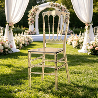 Chaise de banquet moderne empilable et durable, vente directe d'usine en gros, pour mariage, hôtel, fête, église, enfants, événements (type Chiavari)