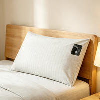 Housse de coussin de mise à la terre ESD en coton biologique et fibre d'argent, douce pour la peau, conductrice, pour un sommeil sain