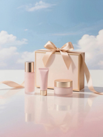Coffret Cadeau Cosmétique de Luxe Anti-rides et Raffermissant au Peptide d'Or, Soin Visage Hydratant, Marque Blanche, Emballage Cosmétique