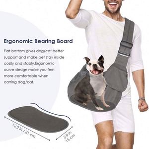 BSCI Factory Custom Peppy Buddies Dog Bag <b>Pet</b> <b>Sling</b> Carrier Travel Safe Puppy <b>Sling</b> Bag with Mobile Phone Pocket - Product Image 5