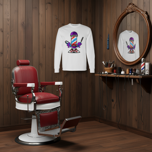 T-shirt à manches longues Barber Pole Master pour barbiers et coiffeurs - Product Image 3