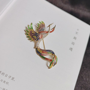 Broche de Fénix de Estilo Chino de Alta Gama, con Flor en el Pecho, para Mujer, 2026, Exquisito, Lujoso, con Personalidad y Temperamento - Product Image 2