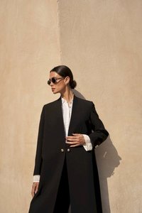 Giacca Blazer Lunga Personalizzata di Alta Qualità, Elegante e Classica, Giacca da Completo da <span class=keywords><strong>Donna</strong></span>, <span class=keywords><strong>Abbigliamento</strong></span> Islamico, Abaya Aperta - Product Image 4