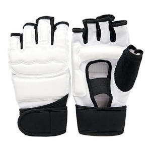 Gants de boxe en cuir demi-doigts pour enfants Arts martiaux <span class=keywords><strong>Sparring</strong></span> et entraînement Protection des mains Garçons Filles - Product Image 1