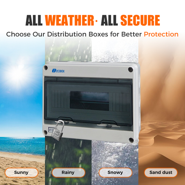 ZCEBOX Distribution Board Ip65 Electric Electronic Control Panel  Waterproof Electrical  Power Distribution Box Manufacturers