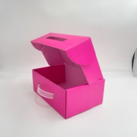 Papier Wellpappe Koffer Geschenk box Trage tasche Box Aktentasche Style Box mit Griff