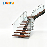 Escalier en colimaçon moderne en bois flottant HJ Alucasa pour intérieur, style australien et canadien