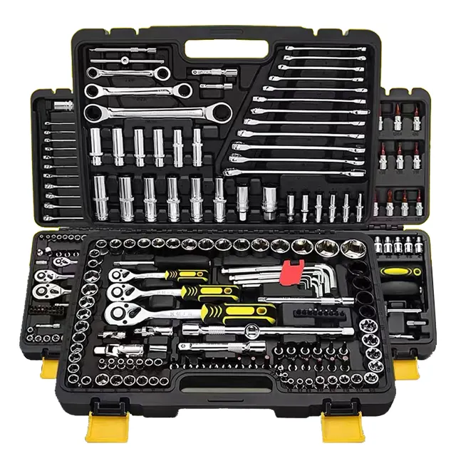Set di chiavi per attrezzi per riparazione auto cromo vanadio utensili manuali e set di chiavi a cricchetto