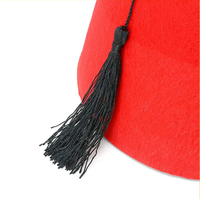 Sombrero Turco Rojo con Gorro Fez Verde y Borla Dorada, Disfraz para Fiesta de Halloween, Estilo Marroquí
