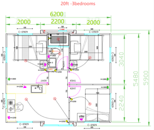 Casa Container Espandibile Design Moderno Certificata ISO9001 Pavimento <span class=keywords><strong>in</strong></span> PVC a Bassa Manutenzione Prefabbricata <span class=keywords><strong>in</strong></span> <span class=keywords><strong>Acciaio</strong></span> per Magazzino e Villa - Product Image 3