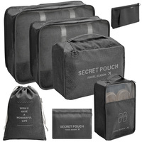 Cubes d'emballage pour voyage 8 pièces ensemble de Cubes de voyage organisateur de valise pliable ensembles de bagages pliables Cube d'emballage