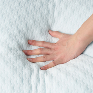 <b>Quilted</b> Knitted Breathable 40 Count Polyester Luxury Folding Bed Mat Mattress <b>Protector</b> Fitted Sheet All-Season Machine Washable - Product Image 4