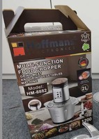 Hoffmans HM-8884 6 in 1 Pengolah Makanan 1800W Daya Tinggi 3L Penggiling Daging dan Pemotong Sayuran dari Baja Tahan Karat untuk Afrika Barat