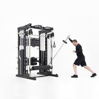 Entrenador multifuncional ejercicio profesional gimnasio máquina de entrenamiento de fuerza pila de peso Pull Up Power ajustable Squat Rack