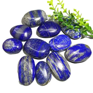 5-6cm Lapis Lazuli Palm Stones Crystal Crafts Natural Polished Decorative Lapis Lazuli Pocket Stones for Home Decoration