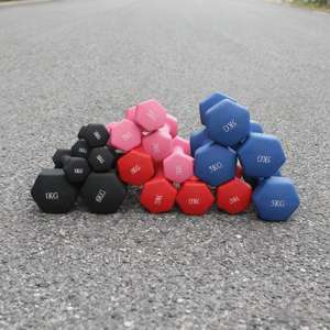 Großhandel Hochwertiges Maßgefertigtes Fitness-Equipment Gummibeschichtetes Gusseisen Tragbares Kurzhantel-<span class=keywords><strong>Set</strong></span> für Alle Altersgruppen - Product Image 2