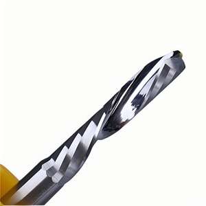 Router karbida seruling tunggal presisi Bit-desain getaran rendah-solusi ukiran bahan non-besi kecepatan tinggi - Product Image 4