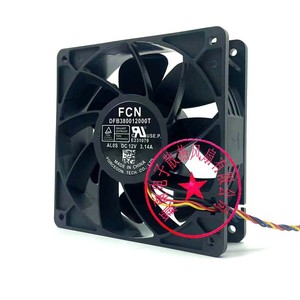 พัดลมระบายความร้อนแบบลูกปืน Fcn Dfb380012000t ขนาด 120x120x25 มม. 12 โวลต์ 3.14 แอมป์ สำหรับเคสคอมพิวเตอร์ - Product Image 2
