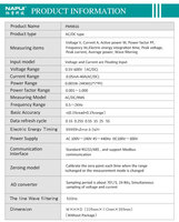 Testeur d'alimentation PM9816 TRMS AC/DC, analyseur de tension, courant et facteur de puissance, précision 0,2, monophasé, affichage LED, 0,5V-600V