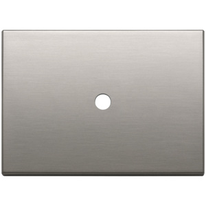 Plaque en nickel brossé 3Mx1 ronde, longueur 12,5 pouces, largeur 9,5 pouces, hauteur 1,4 pouces, accessoire de câblage - Product Image 1