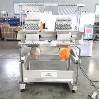 Machine à broder à deux têtes, directement de l'usine, pour petites entreprises, équipement de broderie commercial